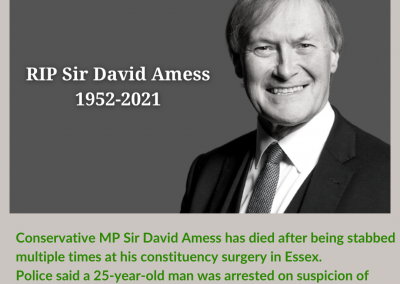 Sir David Amess MP 1952-2021